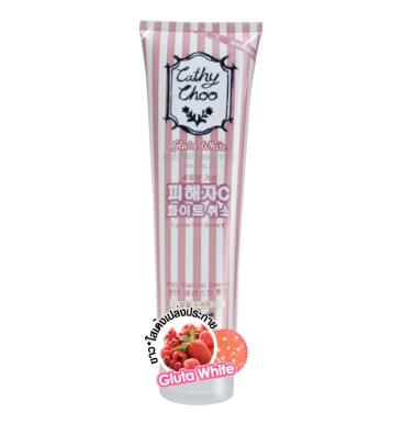 Cathy Choo 320ml. เจลขัดขี้ไคลผิวขาวอมชมพู สูตร L-Gluta-Vit C Beads